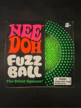 NeeDoh Fuzz Ball Kids Toy - Bright Green
